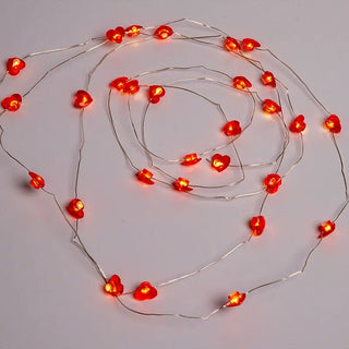 10′ USB String Lights (Hearts)