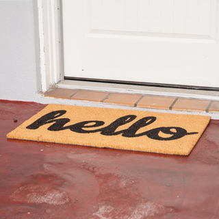 30″x17″ Coir Doormat – Hello
