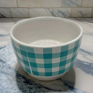 4 Piece Ramekin Set (Blue Gingham)