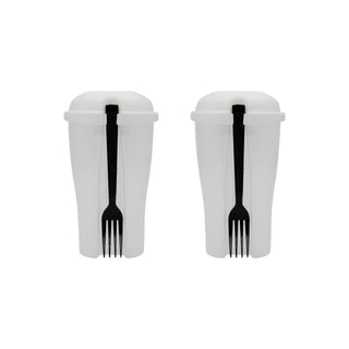 Portable Upright Lunch Container (2 Pack) – Black