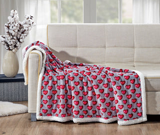 Juliette Throw Blanket with Sherpa 50x60