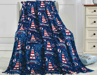 Lighthouse Microplush Throw Blanket