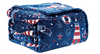Lighthouse Microplush Throw Blanket