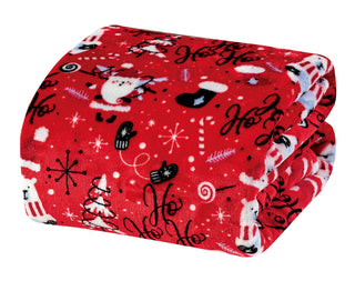 Red Santa Throw Blanket - Ultra Soft & Holiday-Themed