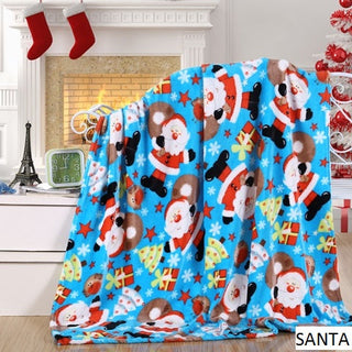 Santa Microplush Throw Blanket