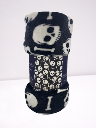 Skull & Bones Sherpa Throw - Ultra Soft & Cozy