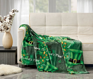 St. Patrick's Day Oversized Throw (50x70) - Festive & Cozy