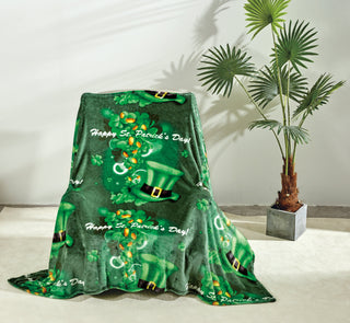 St. Patrick's Day Oversized Throw (50x70) - Festive & Cozy