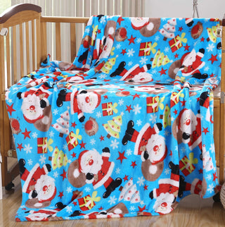 Santa Microplush Throw Blanket