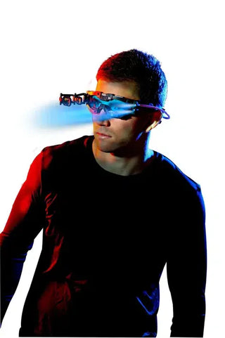 Night vision goggles High-tech goggles Twin LED light beams