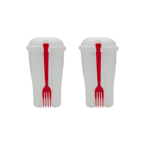 Portable Upright Lunch Container (2 Pack) red